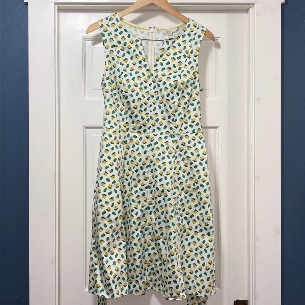 Boden Lemon Lime print Mischa dress - Picture 2 of 8